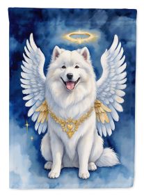Samoyed My Angel Garden Flag Mailbox Flag Decorative Yard Flag Banner Outside Patio Artwork Yard Flower Beds, Garden Size, Multicolor