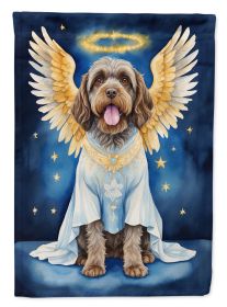 Wirehaired Pointing Griffon My Angel Garden Flag Mailbox Flag Decorative Yard Flag Banner Outside Patio Artwork Yard Flower Beds, Garden Size