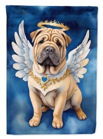 Shar Pei My Angel Garden Flag Mailbox Flag Decorative Yard Flag Banner Outside Patio Artwork Yard Flower Beds, Garden Size, Multicolor