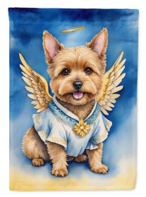 Norwich Terrier My Angel Garden Flag Mailbox Flag Decorative Yard Flag Banner Outside Patio Artwork Yard Flower Beds, Garden Size, Multicolor