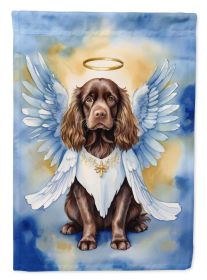 Sussex Spaniel My Angel Garden Flag Mailbox Flag Decorative Yard Flag Banner Outside Patio Artwork Yard Flower Beds, Garden Size, Multicolor