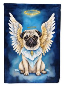 Pug My Angel Garden Flag Mailbox Flag Decorative Yard Flag Banner Outside Patio Artwork Yard Flower Beds, Garden Size, Multicolor