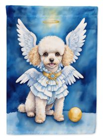 Poodle My Angel Garden Flag Mailbox Flag Decorative Yard Flag Banner Outside Patio Artwork Yard Flower Beds, Garden Size, Multicolor