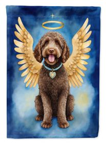 Labradoodle My Angel Garden Flag Mailbox Flag Decorative Yard Flag Banner Outside Patio Artwork Yard Flower Beds, Garden Size, Multicolor