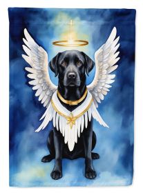 Black Labrador Retriever My Angel Garden Flag Mailbox Flag Decorative Yard Flag Banner Outside Patio Artwork Yard Flower Beds, Garden Size, Multicolor