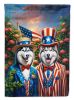 All American Siberian Husky Garden Flag Mailbox Flag Decorative Yard Flag Banner Outside Patio Artwork Yard Flower Beds, Garden Size, Multicolor