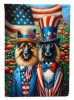 All American Belgian Tervuren Garden Flag Mailbox Flag Decorative Yard Flag Banner Outside Patio Artwork Yard Flower Beds, Garden Size, Multicolor
