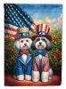 All American Havanese Garden Flag Mailbox Flag Decorative Yard Flag Banner Outside Patio Artwork Yard Flower Beds, Garden Size, Multicolor