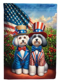 All American Havanese Garden Flag Mailbox Flag Decorative Yard Flag Banner Outside Patio Artwork Yard Flower Beds, Garden Size, Multicolor