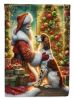 English Setter and Santa Claus Garden Flag Mailbox Flag Decorative Yard Flag Banner Outside Patio Artwork Yard Flower Beds, Garden Size, Multicolor