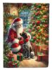 German Shorthaired Pointer and Santa Claus Garden Flag Mailbox Flag Decorative Yard Flag Banner Outside Patio Artwork Yard Flower Beds, Garden Size
