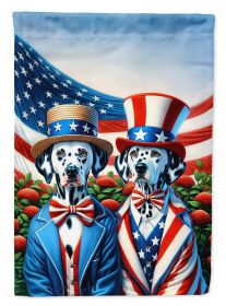 All American Dalmatian Garden Flag Mailbox Flag Decorative Yard Flag Banner Outside Patio Artwork Yard Flower Beds, Garden Size, Multicolor