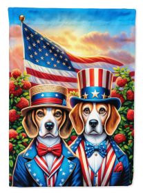 All American Beagle Garden Flag Mailbox Flag Decorative Yard Flag Banner Outside Patio Artwork Yard Flower Beds, Garden Size, Multicolor