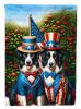 All American Border Collie Garden Flag Mailbox Flag Decorative Yard Flag Banner Outside Patio Artwork Yard Flower Beds, Garden Size, Multicolor