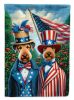 All American Airedale Terrier Garden Flag Mailbox Flag Decorative Yard Flag Banner Outside Patio Artwork Yard Flower Beds, Garden Size, Multicolor