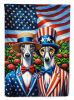 All American Greyhound Garden Flag Mailbox Flag Decorative Yard Flag Banner Outside Patio Artwork Yard Flower Beds, Garden Size, Multicolor
