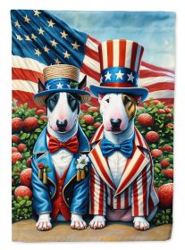 All American Bull Terrier Garden Flag Mailbox Flag Decorative Yard Flag Banner Outside Patio Artwork Yard Flower Beds, Garden Size, Multicolor