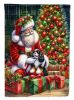 Cavalier Spaniel and Santa Claus Garden Flag Mailbox Flag Decorative Yard Flag Banner Outside Patio Artwork Yard Flower Beds, Garden Size, Multicolor