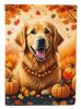 Golden Retriever Fall Garden Flag Mailbox Flag Decorative Yard Flag Banner Outside Patio Artwork Yard Flower Beds, Garden Size, Multicolor