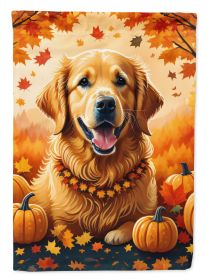 Golden Retriever Fall Garden Flag Mailbox Flag Decorative Yard Flag Banner Outside Patio Artwork Yard Flower Beds, Garden Size, Multicolor