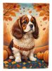 Cavalier Spaniel Fall Garden Flag Mailbox Flag Decorative Yard Flag Banner Outside Patio Artwork Yard Flower Beds, Garden Size, Multicolor