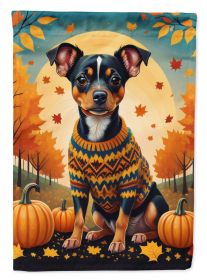 Miniature Pinscher Fall Garden Flag Mailbox Flag Decorative Yard Flag Banner Outside Patio Artwork Yard Flower Beds, Garden Size, Multicolor