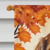 Boykin Spaniel Fall House Flag Large Porch Sleeve Pole Decorative Outside Yard Banner Artwork Wall Hanging, Polyester, House Size, Multicolor