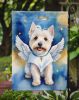 Westie My Angel Garden Flag Mailbox Flag Decorative Yard Flag Banner Outside Patio Artwork Yard Flower Beds, Garden Size, Multicolor