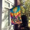 Cactus in Color House Flag Large Porch Sleeve Pole Decorative Outside Yard Banner Artwork Wall Hanging, Polyester, House Size, Multicolor