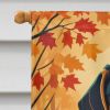 Beagle Fall House Flag Large Porch Sleeve Pole Decorative Outside Yard Banner Artwork Wall Hanging, Polyester, House Size, Multicolor