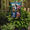 All American Airedale Terrier Garden Flag Mailbox Flag Decorative Yard Flag Banner Outside Patio Artwork Yard Flower Beds, Garden Size, Multicolor