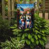 All American Akita Garden Flag Mailbox Flag Decorative Yard Flag Banner Outside Patio Artwork Yard Flower Beds, Garden Size, Multicolor