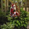 Mastiff and Santa Claus Garden Flag Mailbox Flag Decorative Yard Flag Banner Outside Patio Artwork Yard Flower Beds, Garden Size, Multicolor