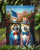 All American Akita Garden Flag Mailbox Flag Decorative Yard Flag Banner Outside Patio Artwork Yard Flower Beds, Garden Size, Multicolor