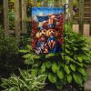 All American Poodle Garden Flag Mailbox Flag Decorative Yard Flag Banner Outside Patio Artwork Yard Flower Beds, Garden Size, Multicolor