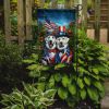 All American Great Pyrenees Garden Flag Mailbox Flag Decorative Yard Flag Banner Outside Patio Artwork Yard Flower Beds, Garden Size, Multicolor