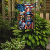 All American French Bulldog Garden Flag Mailbox Flag Decorative Yard Flag Banner Outside Patio Artwork Yard Flower Beds, Garden Size, Multicolor