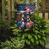 All American Greyhound Garden Flag Mailbox Flag Decorative Yard Flag Banner Outside Patio Artwork Yard Flower Beds, Garden Size, Multicolor