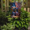 All American Scottish Terrier Garden Flag Mailbox Flag Decorative Yard Flag Banner Outside Patio Artwork Yard Flower Beds, Garden Size, Multicolor