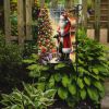 Greyhound and Santa Claus Garden Flag Mailbox Flag Decorative Yard Flag Banner Outside Patio Artwork Yard Flower Beds, Garden Size, Multicolor