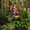 Shiba Inu and Santa Claus Garden Flag Mailbox Flag Decorative Yard Flag Banner Outside Patio Artwork Yard Flower Beds, Garden Size, Multicolor
