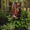 Golden Retriever and Santa Claus Garden Flag Mailbox Flag Decorative Yard Flag Banner Outside Patio Artwork Yard Flower Beds, Garden Size, Multicolor