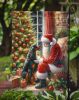Gordon Setter and Santa Claus Garden Flag Mailbox Flag Decorative Yard Flag Banner Outside Patio Artwork Yard Flower Beds, Garden Size, Multicolor