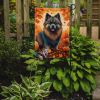 Keeshond Fall Garden Flag Mailbox Flag Decorative Yard Flag Banner Outside Patio Artwork Yard Flower Beds, Garden Size, Multicolor