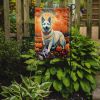 White German Shepherd Fall Garden Flag Mailbox Flag Decorative Yard Flag Banner Outside Patio Artwork Yard Flower Beds, Garden Size, Multicolor