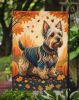 Silky Terrier Fall Garden Flag Mailbox Flag Decorative Yard Flag Banner Outside Patio Artwork Yard Flower Beds, Garden Size, Multicolor