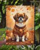 Tibetan Spaniel Fall Garden Flag Mailbox Flag Decorative Yard Flag Banner Outside Patio Artwork Yard Flower Beds, Garden Size, Multicolor