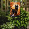 Black Cairn Terrier Fall Garden Flag Mailbox Flag Decorative Yard Flag Banner Outside Patio Artwork Yard Flower Beds, Garden Size, Multicolor
