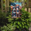 All American Bull Terrier Garden Flag Mailbox Flag Decorative Yard Flag Banner Outside Patio Artwork Yard Flower Beds, Garden Size, Multicolor