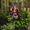 Rottweiler and Santa Claus Garden Flag Mailbox Flag Decorative Yard Flag Banner Outside Patio Artwork Yard Flower Beds, Garden Size, Multicolor
